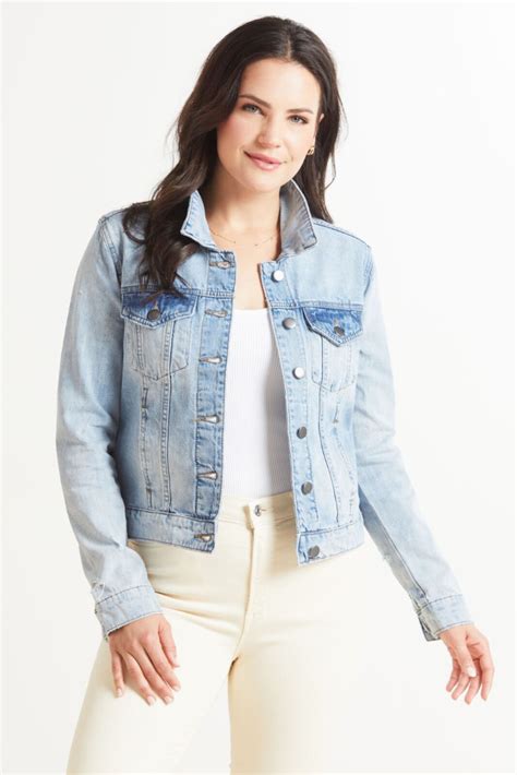 kut from the kloth julia denim jacket